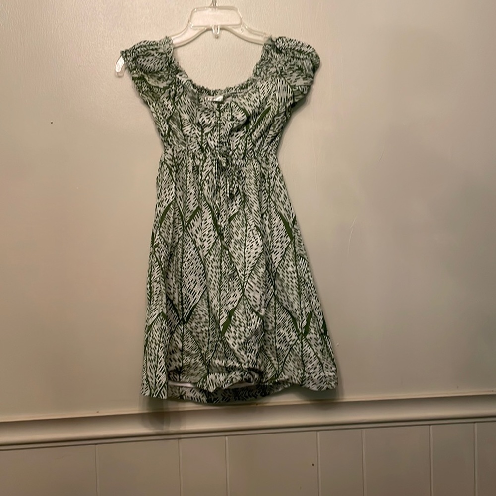 Lavand green shoulder dress